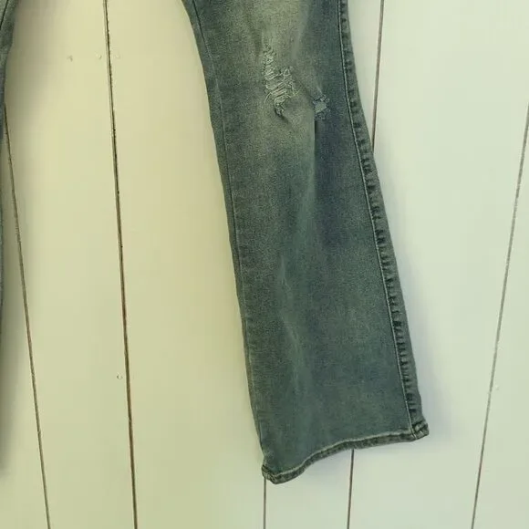 Kendall & Kylie Kurvy Mid Rise Baby Boot Jeans Size 5/6 - Picture 6 of 11